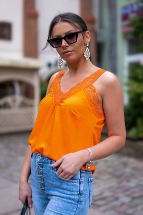 Top damski na ramiączkach Kefaloni Merribel - orange