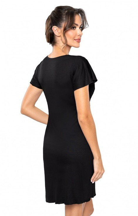 Koszula nocna Luiza Donna - czarny