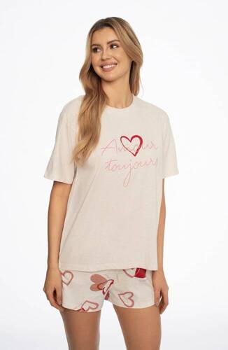 Piżama Damska 41309 Amour  Henderson różowa