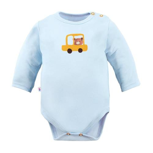 Body z długim rękawem Cars & Bears Eevi- niebieskie
