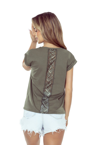 Bluzka damska Kordelia Active Eldar- khaki