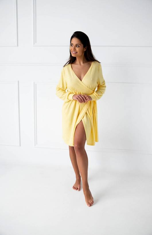 Sensis Szlafrok damski Tracy - żółty