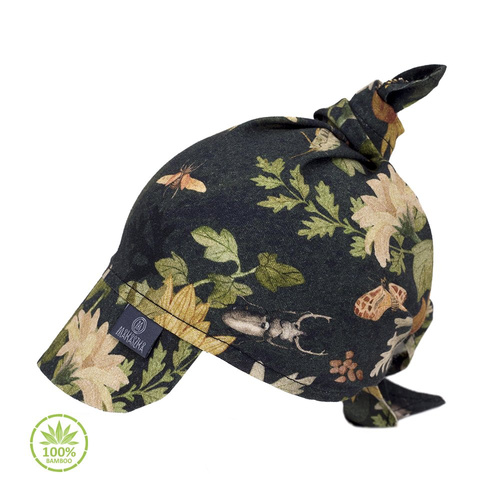 Bambusowa chustka z daszkiem Mikrokosmos- Makaszka