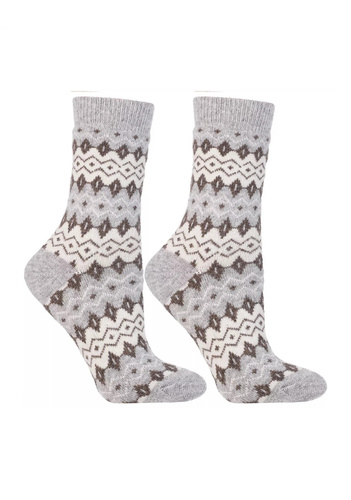 Skarpetki damskie Moraj CSW 800-003 – ciepłe, wzorzyste z dodatkiem wełny