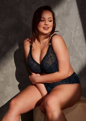 Biustonosz Półusztywniany BS 1213Maxi  Adaline Gaia -turkusowy