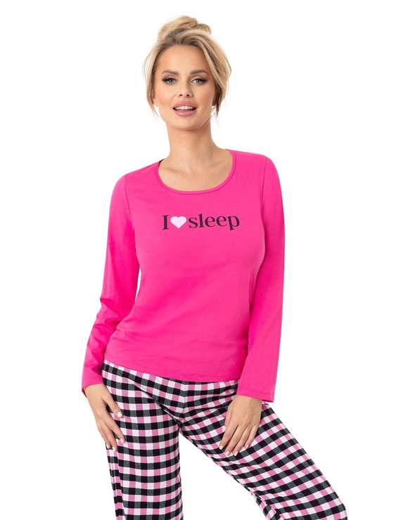 Donna Sleep Long – piżama damska bawełniana, długi rękaw, praktyczne opakowanie