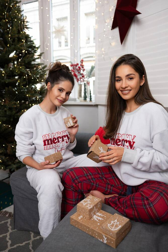 Piżama damska Gween Sensis Flanela - szary