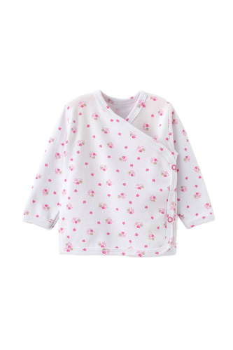 Bawełniana koszulka niemowlęca Kwiatki Martex | Komfort na co dzień