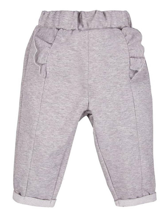 Spodnie z falbanką "Simply Comfy" Ewa Klucze- bordo