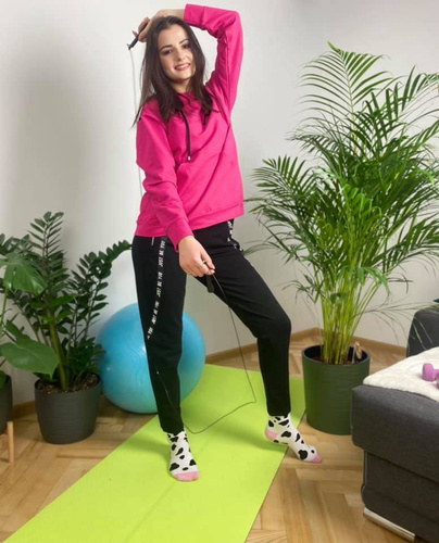 Komplet dresowy 496 Just Forex - amarant