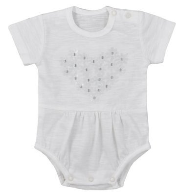 "MARCELINKA" Body niemowlęce krótki rękaw  Koala- biały