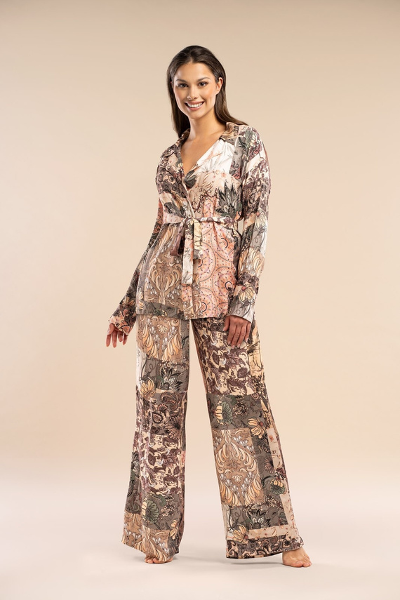 Belle Reverie Forever – spodnie piżamowe z satynowej wiskozy, wygoda i styl