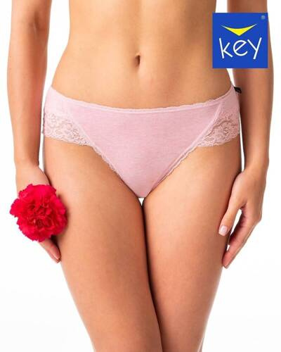 Figi damskie LPC 261  2-pak Key szary różowy