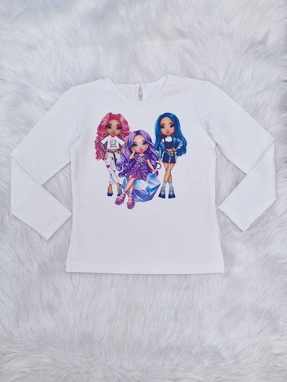 Bluzka długi rękaw Laleczki Bambarillo ecru