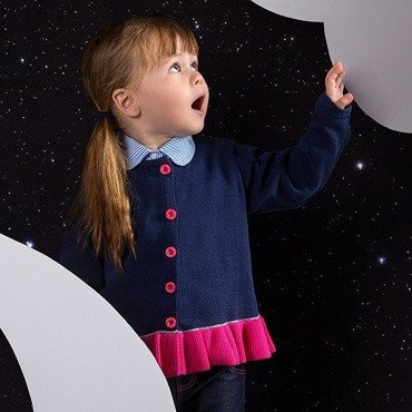 Sweterek dla dziewczynki "COSMOS" Ewa Klucze