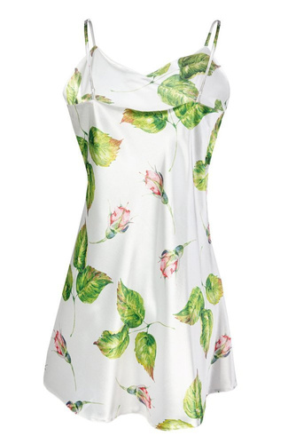 Halka satynowa Flowers  DKaren - DK-HK 7 biały