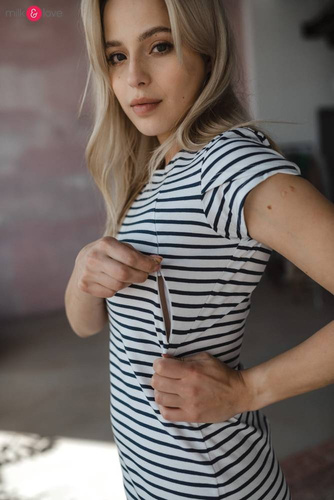 Sukienka do karmienia Milky Dress Milk&Love w paski