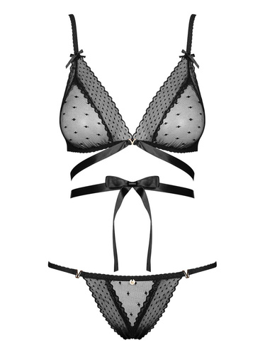 Komplet 2-częściowy Bowessa Obsessive czarny 