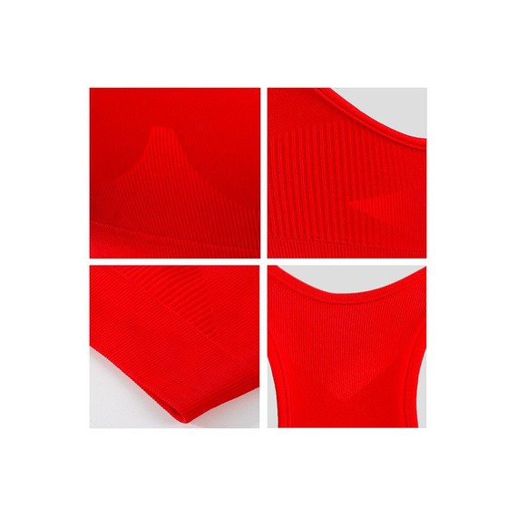 Biustonosz sportowy top CL14 Sesto Senzo czerwony