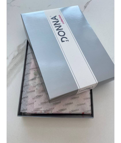 Koszulka nocna Rosa Donna ecru-różowy pudrowy	