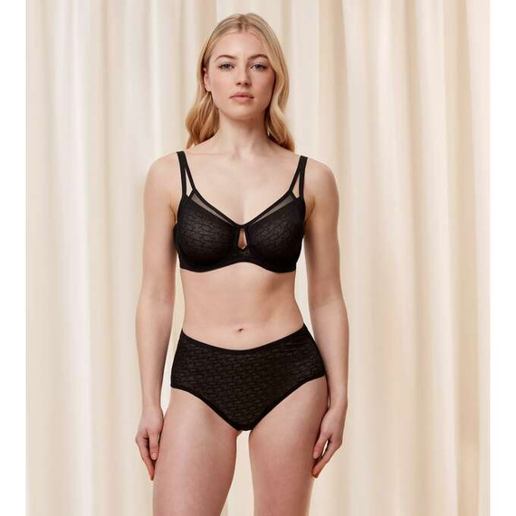 Biustonosz miękki Signature Sheer W01 Triumph- black