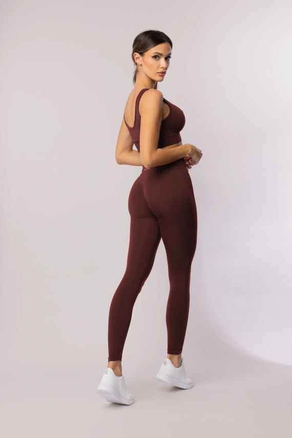SPAIO Flex Innergy 2.0 navy burgund– legginsy damskie seamless do aktywności
