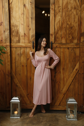 86649 Odessa koszula nocna damska Mewa różowy