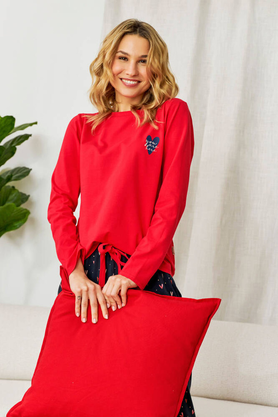 PM.7130 Piżama Damska Doctor Nap - hearts