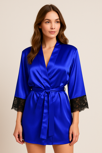 Podomka Szlafrok Damski Adelaide Dkaren - Modrak