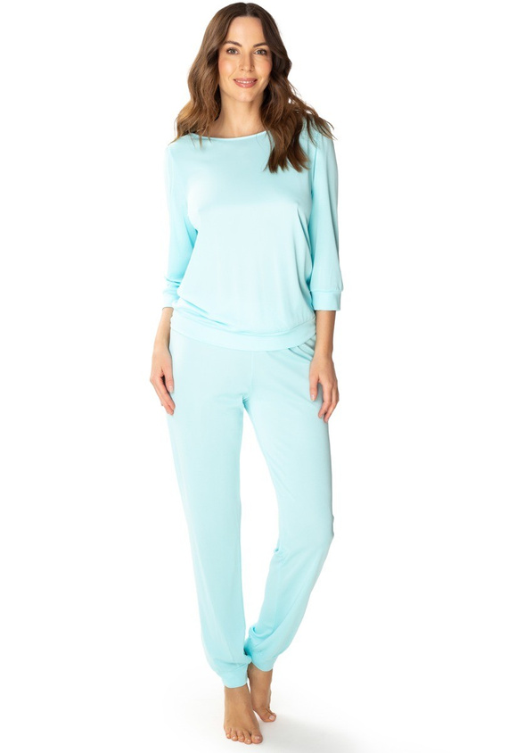 Dres damski 86665 Izabell Mewa turkusowy