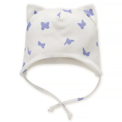 Czapka niemowlęca wiązana Imagine Pinokio - ecru