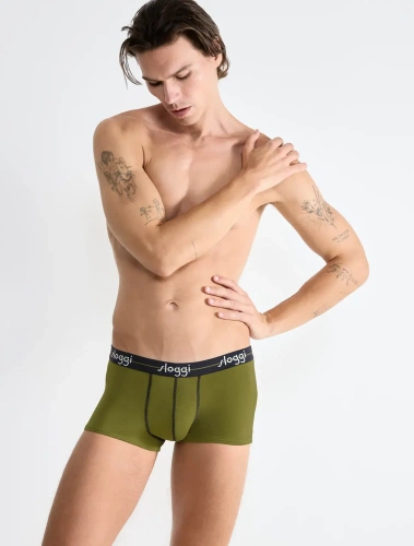 Bokserki męskie Men Start Hipster C2P box Sloggi - Taupe - Dark combination