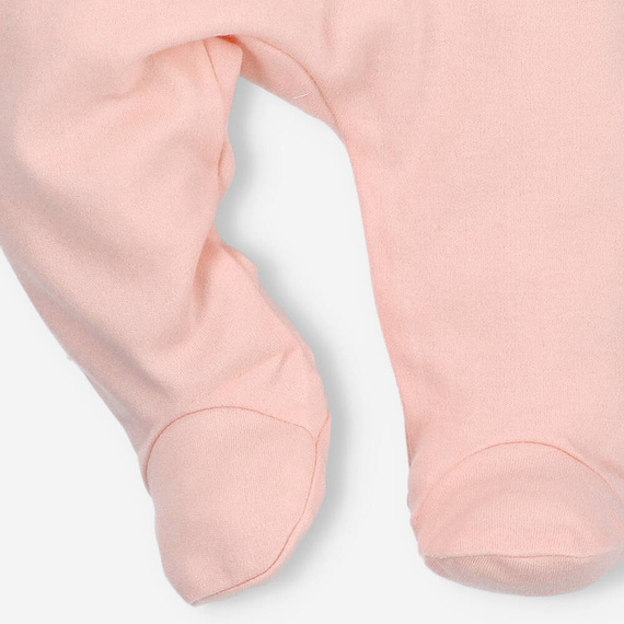 Spodnie dresowe z bawełny organicznej Flowers Nini łososiowy