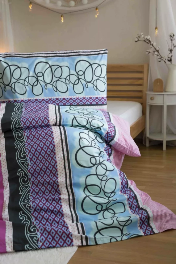 Pościel bawełniana Purple Spin Jerry Fabrics różowy