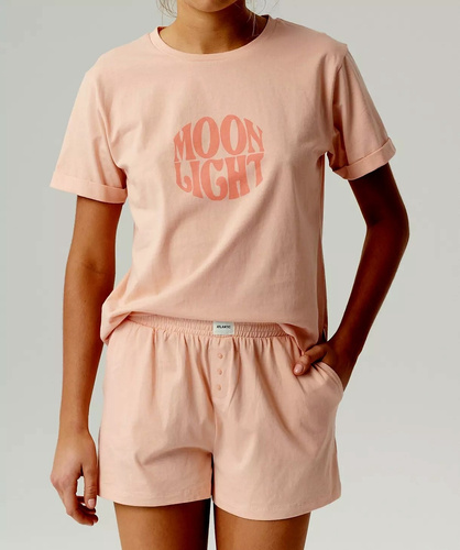 Piżama Damska  NLP-487 Atlantic- brzoskwiniowy