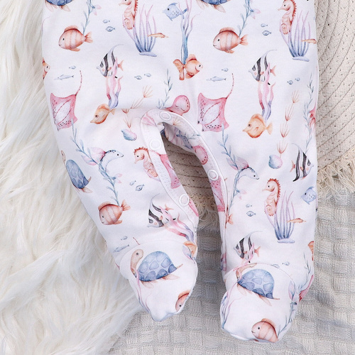 Nini Śpiochy Underwater World – organiczna bawełna, śpiochy dla niemowląt