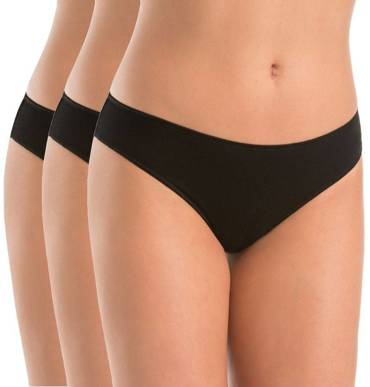 Figi damskie wielopak Elisa Teyli - czarny