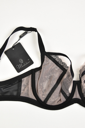 Biustonosz miękki 19160 Madame Mediolano czarny