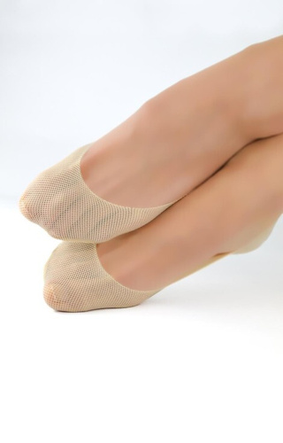 SN041 Laser Silikon ABS Baleriny stopki damskie Noviti - beżowe