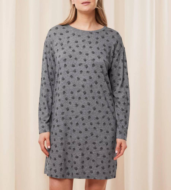 Koszula nocna Endless Comfort NDK LSL Triumph - dark grey melange