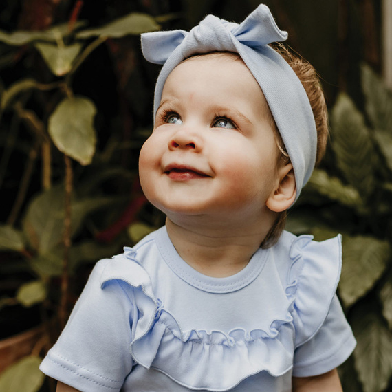 Body z krótkim rękawem Botanic Eevi - błękitny