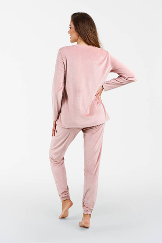 Komplet damski Akara Italian Fashion - róż pudrowy 