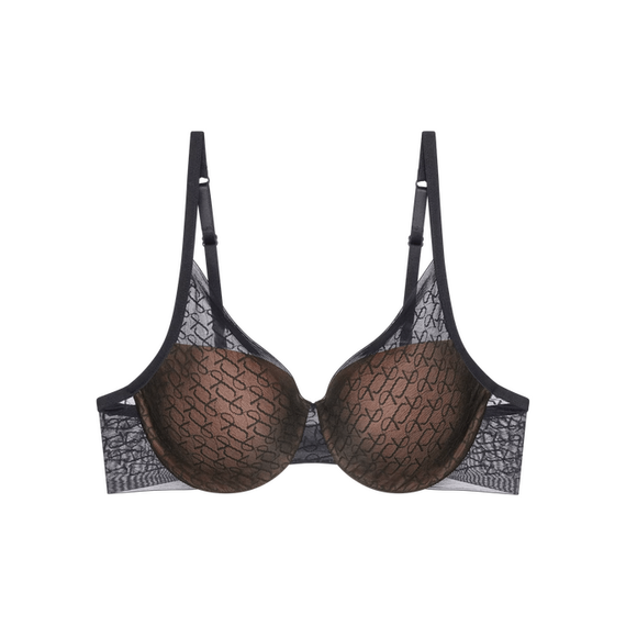 Biustonosz usztywniany Signature Sheer WHP Triumph- kremowy