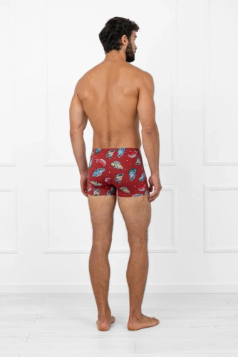 Italian Fashion Retro – wygodne bokserki męskie z zabawnym świątecznym wzorem