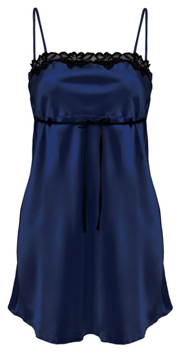 Kalia Halka satynowa koszulka damska DKaren - granatowy