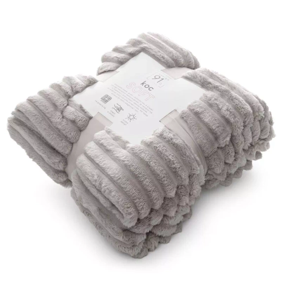 Koc narzuta z mikrofibry Soft Designe91 beżowy