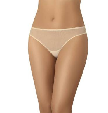 Figi damskie siateczkowe Agil Teyli - beżowy