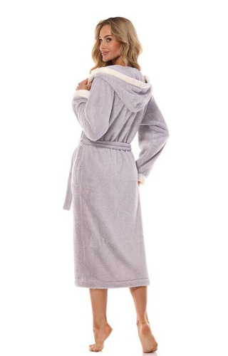 Długi Szlafrok Damski 2419 Tess L&L -  crystal