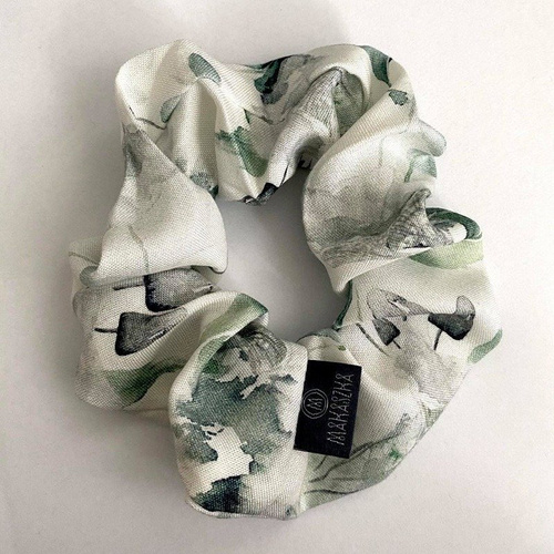 Gumka do włosów bambusowa Vintage Flowers Makaszka