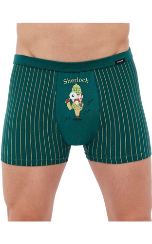 Bokserki męskie Tattoo 280/235 Sherloc Cornette zielony